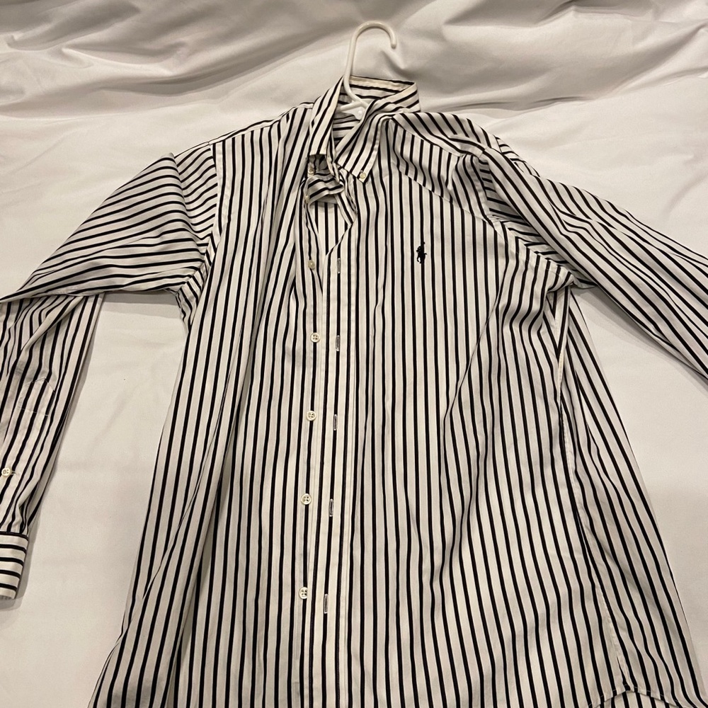 Black and white striped Polo Ralph Lauren